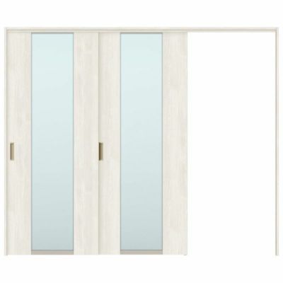 可動間仕切り 片引き戸 2枚建 引戸上吊方式 ラシッサS ガラスタイプ LGN ノンケーシング枠 2420/2423 リクシル トステム 室内引き戸 上吊り片引戸 LIXIL/TOSTEM リビング建材 室内建具 居室ドア 戸 扉 リフォーム DIY