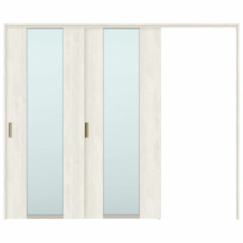 可動間仕切り 片引き戸 2枚建 引戸上吊方式 ラシッサS ガラスタイプ LGN ノンケーシング枠 2420/2423 リクシル トステム 室内引き戸 上吊り片引戸 LIXIL/TOSTEM リビング建材 室内建具 居室ドア 戸 扉 リフォーム DIY