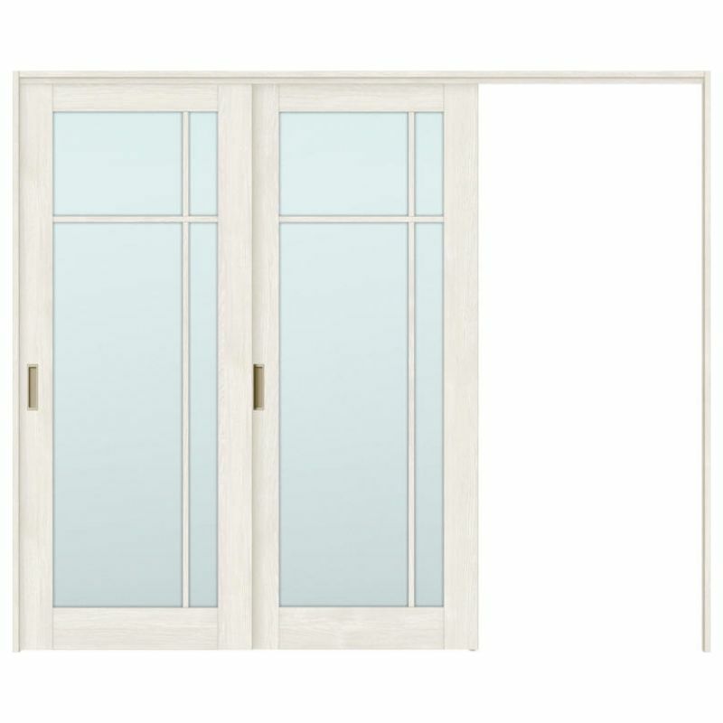 可動間仕切り 片引き戸 2枚建 引戸上吊方式 ラシッサS ガラスタイプ LGK ノンケーシング枠 2420/2423 リクシル トステム 室内引き戸 上吊り片引戸 LIXIL/TOSTEM リビング建材 室内建具 居室ドア 戸 扉 リフォーム DIY