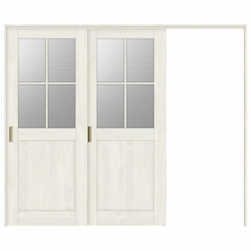 可動間仕切り 片引き戸 2枚建 引戸上吊方式 ラシッサS ガラスタイプ LGH ノンケーシング枠 2420/2423 リクシル トステム 室内引き戸 上吊り片引戸 LIXIL/TOSTEM リビング建材 室内建具 居室ドア 戸 扉 リフォーム DIY