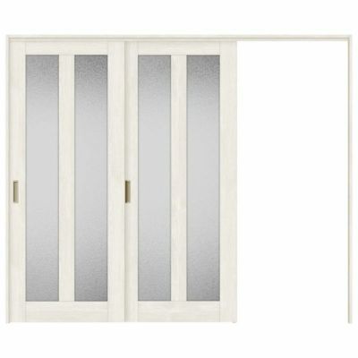 可動間仕切り 片引き戸 2枚建 引戸上吊方式 ラシッサS ガラスタイプ LGG ノンケーシング枠 2420/2423 リクシル トステム 室内引き戸 上吊り片引戸 LIXIL/TOSTEM リビング建材 室内建具 居室ドア 戸 扉 リフォーム DIY