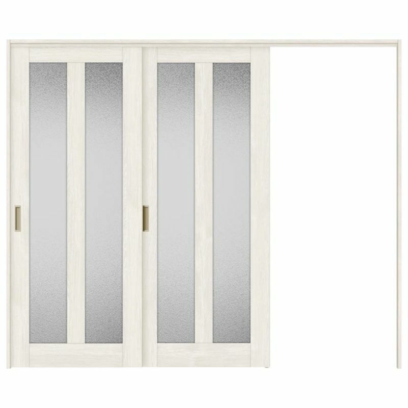 可動間仕切り 片引き戸 2枚建 引戸上吊方式 ラシッサS ガラスタイプ LGG ノンケーシング枠 2420/2423 リクシル トステム 室内引き戸 上吊り片引戸 LIXIL/TOSTEM リビング建材 室内建具 居室ドア 戸 扉 リフォーム DIY