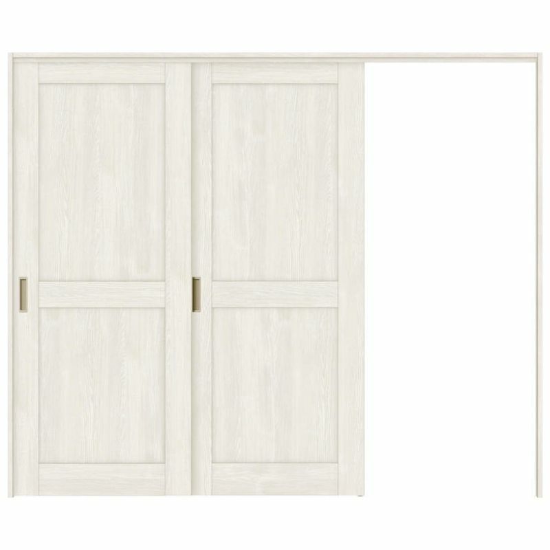 可動間仕切り 片引き戸 2枚建 引戸上吊方式 ラシッサS パネルタイプ LAH ノンケーシング枠 2420/2423 リクシル トステム 室内引き戸 上吊り片引戸 LIXIL/TOSTEM リビング建材 室内建具 居室ドア 戸 扉 リフォーム DIY