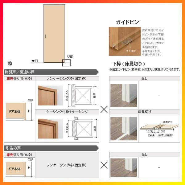 室内引戸 片引き戸 トイレタイプ 上吊方式 ラシッサS 洗面タイプ 室内引戸 片引き戸 トイレタイプ 上吊方式 ラシッサS 洗面タイプ