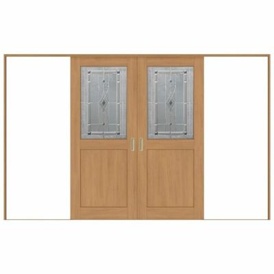 室内引戸 引分け戸 Vレール方式 ラシッサS クラシックタイプ LWB ケーシング付枠 3220 W3253×H2023mm リクシル トステム 引き分け戸 室内 ドア 引き戸 LIXIL/TOSTEM リビング建材 室内建具 戸 扉 ドア リフォーム DIY