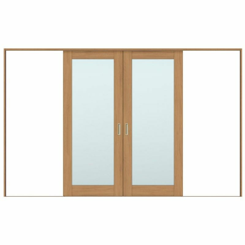 室内引戸 引分け戸 Vレール方式 ラシッサS ガラスタイプ LGK ケーシング付枠 3220 W3253×H2023mm リクシル トステム 引き分け戸 室内 ドア 引き戸 LIXIL/TOSTEM リビング建材 室内建具 戸 扉 ドア リフォーム DIY