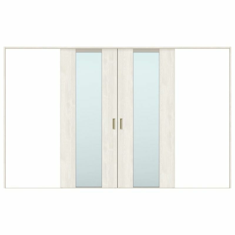 室内引戸 引分け戸 Vレール方式 ラシッサS ガラスタイプ LGN ノンケーシング枠 3220 W3253×H2023mm リクシル トステム 引き分け戸 室内 ドア 引き戸 LIXIL/TOSTEM リビング建材 室内建具 戸 扉 ドア リフォーム DIY