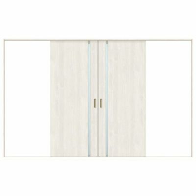 室内引戸 引分け戸 Vレール方式 ラシッサS ガラスタイプ LGL ノンケーシング枠 3220 W3253×H2023mm リクシル トステム 引き分け戸 室内 ドア 引き戸 LIXIL/TOSTEM リビング建材 室内建具 戸 扉 ドア リフォーム DIY