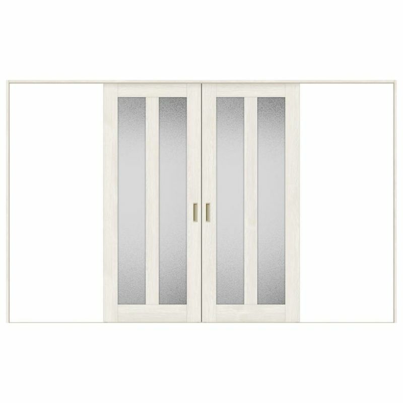 室内引戸 引分け戸 Vレール方式 ラシッサS ガラスタイプ LGG ノンケーシング枠 3220 W3253×H2023mm リクシル トステム 引き分け戸 室内 ドア 引き戸 LIXIL/TOSTEM リビング建材 室内建具 戸 扉 ドア リフォーム DIY