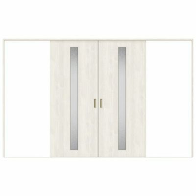 室内引戸 引分け戸 Vレール方式 ラシッサS ガラスタイプ LGA ノンケーシング枠 3220 W3253×H2023mm リクシル トステム 引き分け戸 室内 ドア 引き戸 LIXIL/TOSTEM リビング建材 室内建具 戸 扉 ドア リフォーム DIY