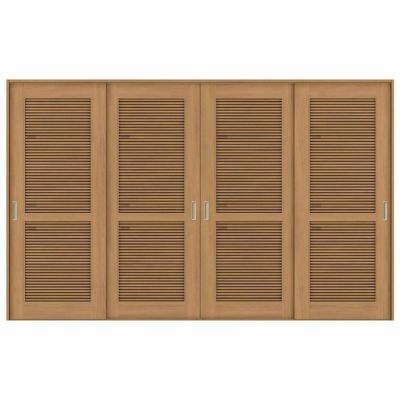 採風 室内引戸 引き違い戸 4枚建 Vレール方式 ラシッサS 通風タイプ LTA ケーシング付枠 3220 W3253×H2023mm リクシル トステム 引違い戸 ドア 引き戸 LIXIL/TOSTEM リビング建材 室内建具 戸 扉 ドア リフォーム DIY