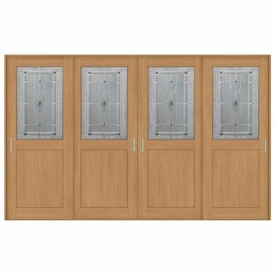 室内引戸 引き違い戸 4枚建 Vレール方式 ラシッサS クラシックタイプ LWB ケーシング付枠 3220 W3253×H2023mm リクシル トステム 引違い戸 ドア 引き戸 LIXIL/TOSTEM リビング建材 室内建具 戸 扉 ドア リフォーム DIY