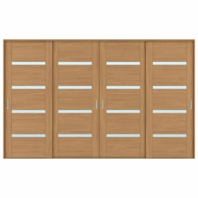 室内引戸 引き違い戸 4枚建 Vレール方式 ラシッサS ガラスタイプ LGR ケーシング付枠 3220 W3253×H2023mm リクシル トステム 引違い戸 ドア 引き戸 LIXIL/TOSTEM リビング建材 室内建具 戸 扉 ドア リフォーム DIY