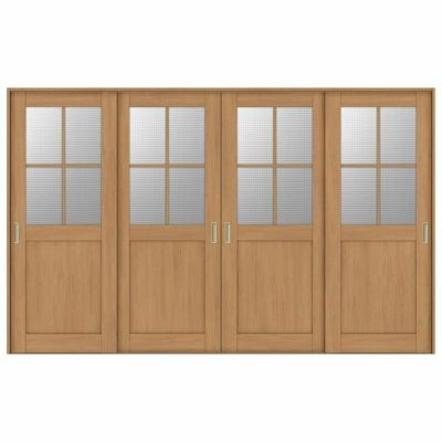 室内引戸 引き違い戸 4枚建 Vレール方式 ラシッサS ガラスタイプ LGH ケーシング付枠 3220 W3253×H2023mm リクシル トステム 引違い戸 ドア 引き戸 LIXIL/TOSTEM リビング建材 室内建具 戸 扉 ドア リフォーム DIY
