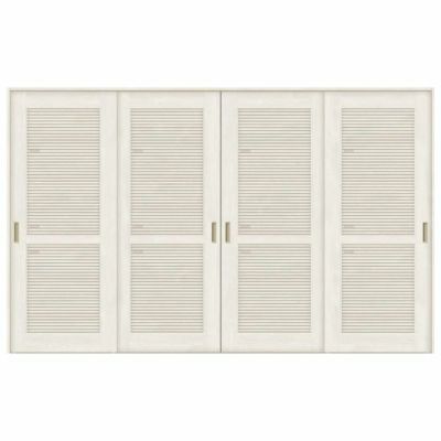 採風 室内引戸 引き違い戸 4枚建 Vレール方式 ラシッサS 通風タイプ LTA ノンケーシング枠 3220 W3253×H2023mm リクシル トステム 引違い戸 ドア 引き戸 LIXIL/TOSTEM リビング建材 室内建具 戸 扉 ドア リフォーム DIY