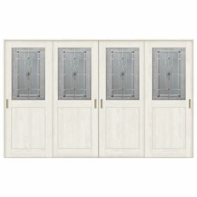 室内引戸 引き違い戸 4枚建 Vレール方式 ラシッサS クラシックタイプ LWB ノンケーシング枠 3220 W3253×H2023mm リクシル トステム 引違い戸 ドア 引き戸 LIXIL/TOSTEM リビング建材 室内建具 戸 扉 ドア リフォーム DIY