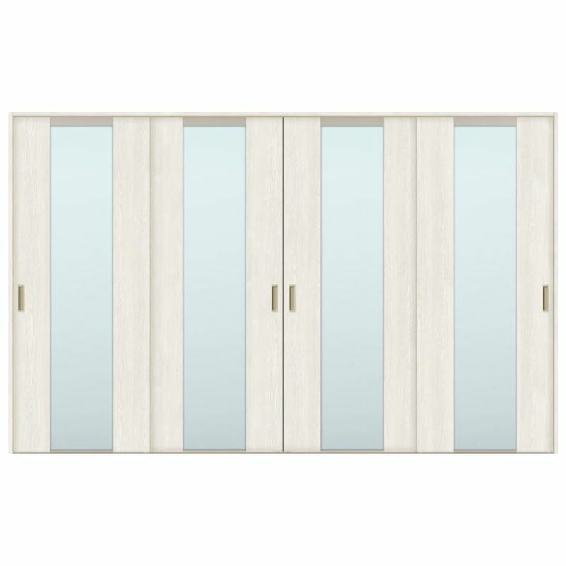 室内引戸 引き違い戸 4枚建 Vレール方式 ラシッサS ガラスタイプ LGN ノンケーシング枠 3220 W3253×H2023mm リクシル トステム 引違い戸 ドア 引き戸 LIXIL/TOSTEM リビング建材 室内建具 戸 扉 ドア リフォーム DIY