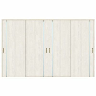 室内引戸 引き違い戸 4枚建 Vレール方式 ラシッサS ガラスタイプ LGL ノンケーシング枠 3220 W3253×H2023mm リクシル トステム 引違い戸 ドア 引き戸 LIXIL/TOSTEM リビング建材 室内建具 戸 扉 ドア リフォーム DIY