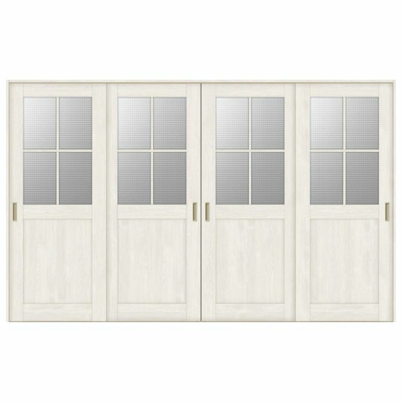 室内引戸 引き違い戸 4枚建 Vレール方式 ラシッサS ガラスタイプ LGH ノンケーシング枠 3220 W3253×H2023mm リクシル トステム 引違い戸 ドア 引き戸 LIXIL/TOSTEM リビング建材 室内建具 戸 扉 ドア リフォーム DIY