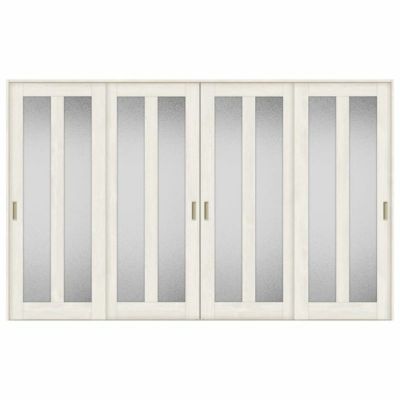 室内引戸 引き違い戸 4枚建 Vレール方式 ラシッサS ガラスタイプ LGG ノンケーシング枠 3220 W3253×H2023mm リクシル トステム 引違い戸 ドア 引き戸 LIXIL/TOSTEM リビング建材 室内建具 戸 扉 ドア リフォーム DIY
