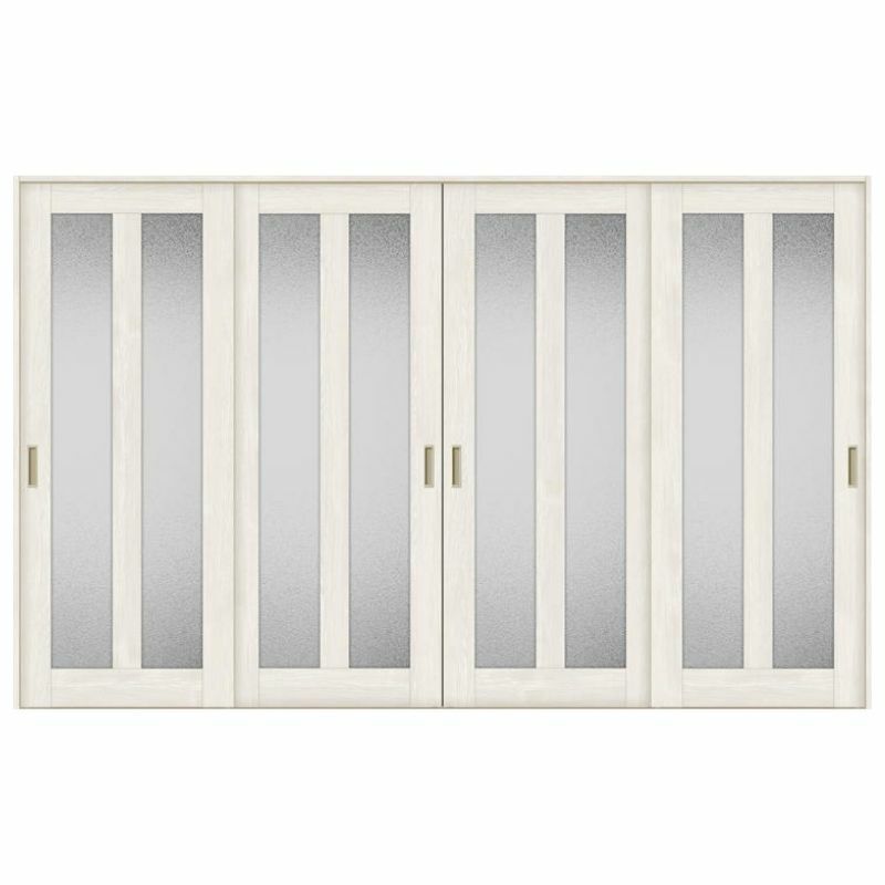 室内引戸 引き違い戸 4枚建 Vレール方式 ラシッサS ガラスタイプ LGG ノンケーシング枠 3220 W3253×H2023mm リクシル トステム 引違い戸 ドア 引き戸 LIXIL/TOSTEM リビング建材 室内建具 戸 扉 ドア リフォーム DIY