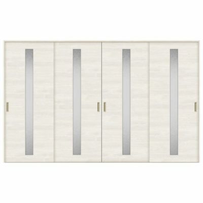 室内引戸 引き違い戸 4枚建 Vレール方式 ラシッサS ガラスタイプ LGB ノンケーシング枠 3220 W3253×H2023mm リクシル トステム 引違い戸 ドア 引き戸 LIXIL/TOSTEM リビング建材 室内建具 戸 扉 ドア リフォーム DIY