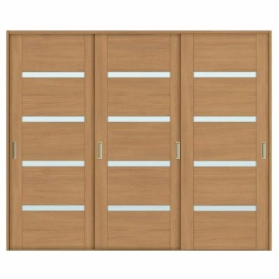 室内引戸 引き違い戸 3枚建 Vレール方式 ラシッサS ガラスタイプ LGR ケーシング付枠 2420 W2432×H2023mm リクシル トステム 引違い戸 ドア 引き戸 LIXIL/TOSTEM リビング建材 室内建具 戸 扉 ドア リフォーム DIY