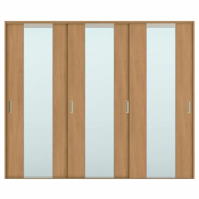 室内引戸 引き違い戸 3枚建 Vレール方式 ラシッサS ガラスタイプ LGN ケーシング付枠 2420 W2432×H2023mm リクシル トステム 引違い戸 ドア 引き戸 LIXIL/TOSTEM リビング建材 室内建具 戸 扉 ドア リフォーム DIY