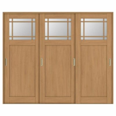 室内引戸 引き違い戸 3枚建 Vレール方式 ラシッサS ガラスタイプ LGJ ケーシング付枠 2420 W2432×H2023mm リクシル トステム 引違い戸 ドア 引き戸 LIXIL/TOSTEM リビング建材 室内建具 戸 扉 ドア リフォーム DIY