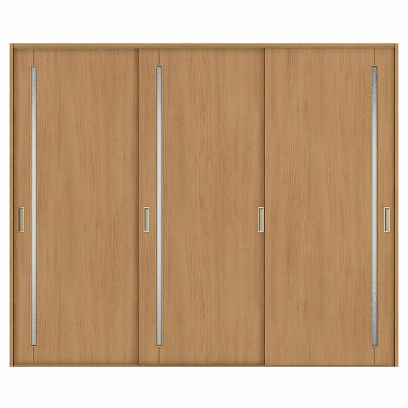 室内引戸 引き違い戸 3枚建 Vレール方式 ラシッサS ガラスタイプ LGC ケーシング付枠 2420 W2432×H2023mm リクシル トステム 引違い戸 ドア 引き戸 LIXIL/TOSTEM リビング建材 室内建具 戸 扉 ドア リフォーム DIY