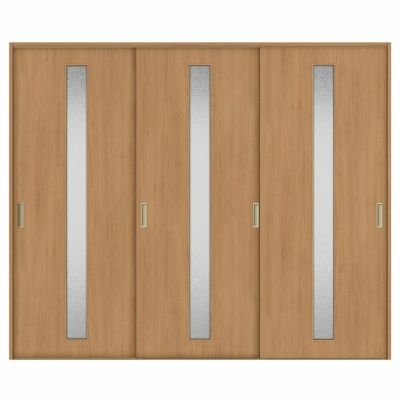 室内引戸 引き違い戸 3枚建 Vレール方式 ラシッサS ガラスタイプ LGA ケーシング付枠 2420 W2432×H2023mm リクシル トステム 引違い戸 ドア 引き戸 LIXIL/TOSTEM リビング建材 室内建具 戸 扉 ドア リフォーム DIY