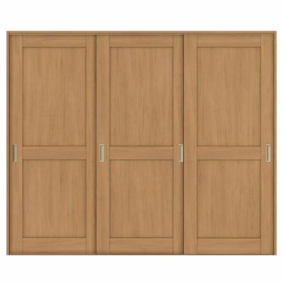 室内引戸 引き違い戸 3枚建 Vレール方式 ラシッサS パネルタイプ LAH ケーシング付枠 2420 W2432×H2023mm リクシル トステム 引違い戸 ドア 引き戸 LIXIL/TOSTEM リビング建材 室内建具 戸 扉 ドア リフォーム DIY