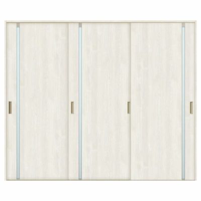 室内引戸 引き違い戸 3枚建 Vレール方式 ラシッサS ガラスタイプ LGL ノンケーシング枠 2420 W2432×H2023mm リクシル トステム 引違い戸 ドア 引き戸 LIXIL/TOSTEM リビング建材 室内建具 戸 扉 ドア リフォーム DIY