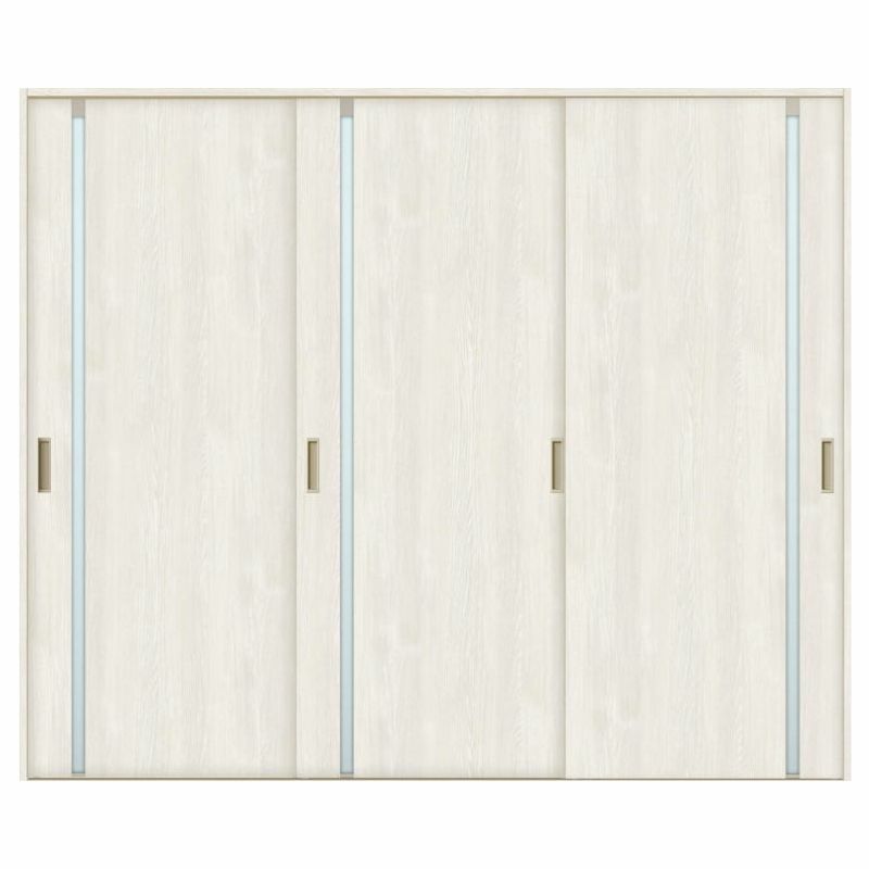 室内引戸 引き違い戸 3枚建 Vレール方式 ラシッサS ガラスタイプ LGL ノンケーシング枠 2420 W2432×H2023mm リクシル トステム 引違い戸 ドア 引き戸 LIXIL/TOSTEM リビング建材 室内建具 戸 扉 ドア リフォーム DIY