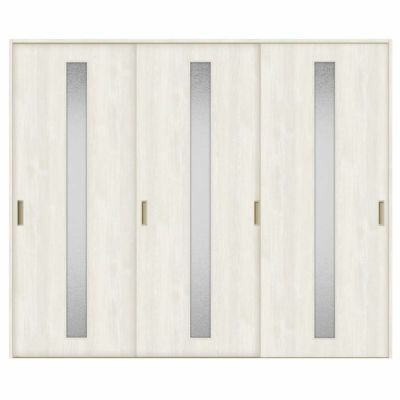 室内引戸 引き違い戸 3枚建 Vレール方式 ラシッサS ガラスタイプ LGA ノンケーシング枠 2420 W2432×H2023mm リクシル トステム 引違い戸 ドア 引き戸 LIXIL/TOSTEM リビング建材 室内建具 戸 扉 ドア リフォーム DIY