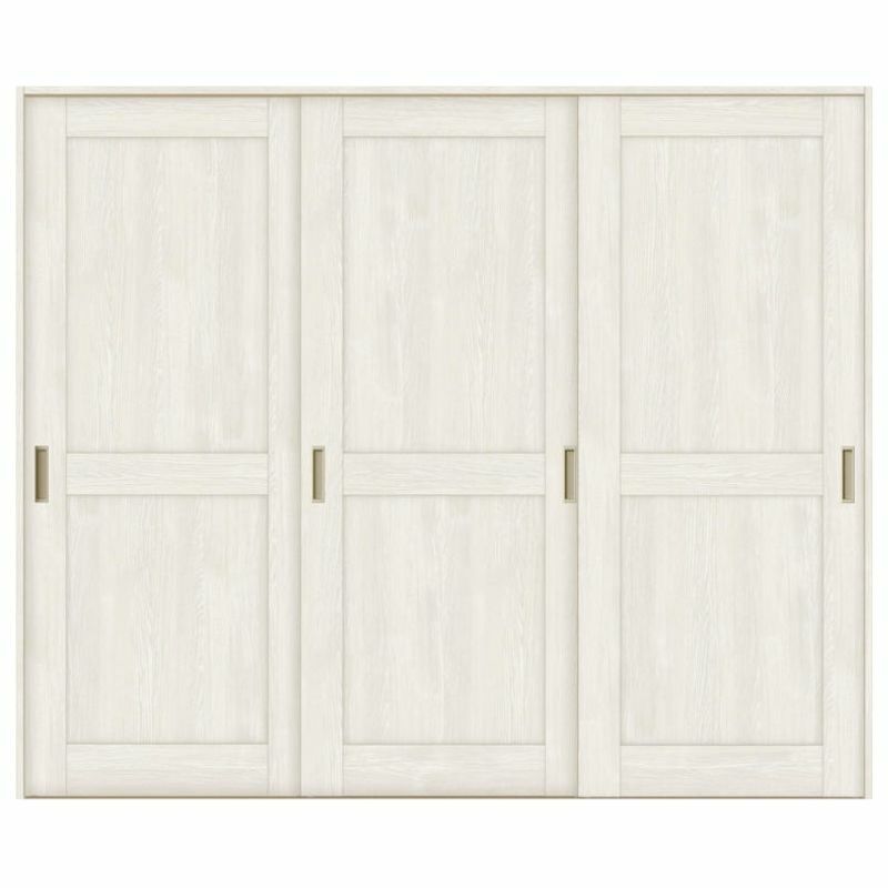 室内引戸 引き違い戸 3枚建 Vレール方式 ラシッサS パネルタイプ LAH ノンケーシング枠 2420 W2432×H2023mm リクシル トステム 引違い戸 ドア 引き戸 LIXIL/TOSTEM リビング建材 室内建具 戸 扉 ドア リフォーム DIY