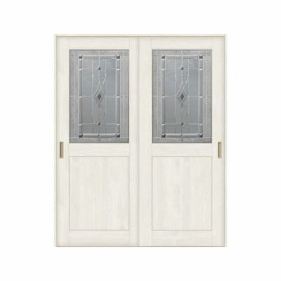 室内引戸 引き違い戸 2枚建 Vレール方式 ラシッサS クラシックタイプ LWB ノンケーシング枠 1620/1820 リクシル トステム 引違い戸 ドア 引き戸 LIXIL/TOSTEM リビング建材 室内建具 戸 扉 ドア リフォーム DIY