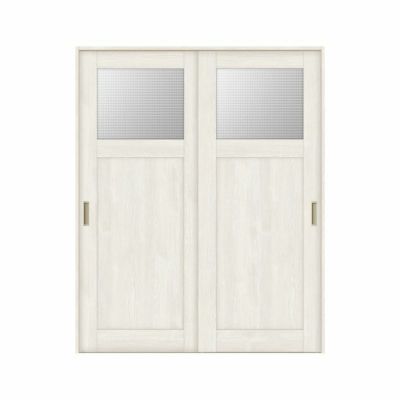 室内引戸 引き違い戸 2枚建 Vレール方式 ラシッサS ガラスタイプ LGJ ノンケーシング枠 1620/1820 リクシル トステム 引違い戸 ドア 引き戸 LIXIL/TOSTEM リビング建材 室内建具 戸 扉 ドア リフォーム DIY