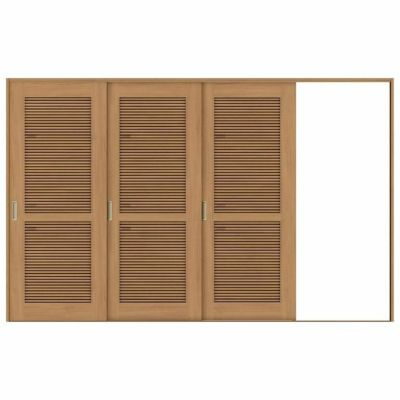 採風 室内引戸 片引き戸 3枚建 Vレール方式 ラシッサS 通風タイプ LTA ケーシング付枠 3220 W3220×H2023mm リクシル トステム 片引戸 ドア リフォーム LIXIL/TOSTEM リビング建材 室内建具 戸 扉 ドア リフォーム DIY