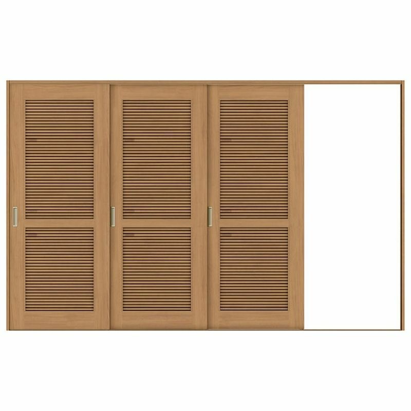 採風 室内引戸 片引き戸 3枚建 Vレール方式 ラシッサS 通風タイプ LTA ケーシング付枠 3220 W3220×H2023mm リクシル トステム 片引戸 ドア リフォーム LIXIL/TOSTEM リビング建材 室内建具 戸 扉 ドア リフォーム DIY