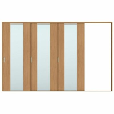 室内引戸 片引き戸 3枚建 Vレール方式 ラシッサS ガラスタイプ LGN ケーシング付枠 3220 W3220×H2023mm リクシル トステム 片引戸 ドア リフォーム LIXIL/TOSTEM リビング建材 室内建具 戸 扉 ドア リフォーム DIY