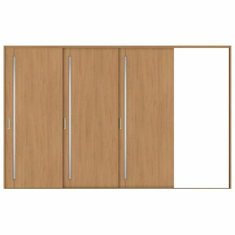 室内引戸 片引き戸 3枚建 Vレール方式 ラシッサS ガラスタイプ LGC ケーシング付枠 3220 W3220×H2023mm リクシル トステム 片引戸 ドア リフォーム LIXIL/TOSTEM リビング建材 室内建具 戸 扉 ドア リフォーム DIY