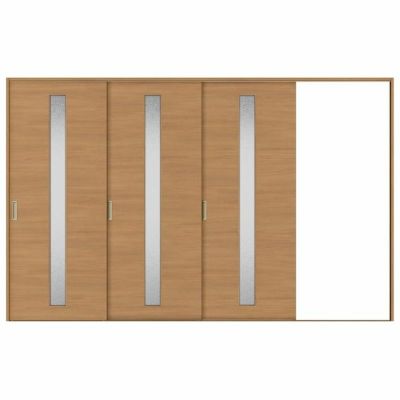 室内引戸 片引き戸 3枚建 Vレール方式 ラシッサS ガラスタイプ LGB ケーシング付枠 3220 W3220×H2023mm リクシル トステム 片引戸 ドア リフォーム LIXIL/TOSTEM リビング建材 室内建具 戸 扉 ドア リフォーム DIY