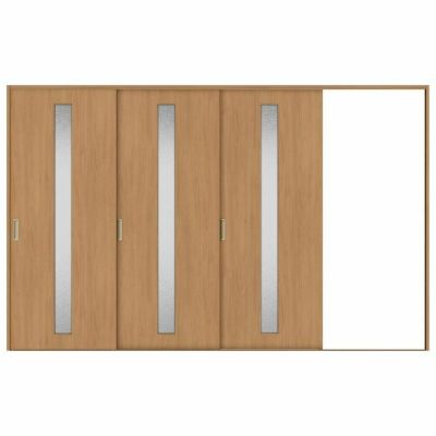 室内引戸 片引き戸 3枚建 Vレール方式 ラシッサS ガラスタイプ LGA ケーシング付枠 3220 W3220×H2023mm リクシル トステム 片引戸 ドア リフォーム LIXIL/TOSTEM リビング建材 室内建具 戸 扉 ドア リフォーム DIY