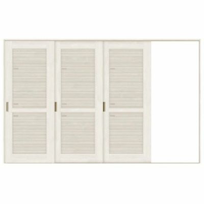 採風 室内引戸 片引き戸 3枚建 Vレール方式 ラシッサS 通風タイプ LTA ノンケーシング枠 3220 W3220×H2023mm リクシル トステム 片引戸 ドア リフォーム LIXIL/TOSTEM リビング建材 室内建具 戸 扉 ドア リフォーム DIY