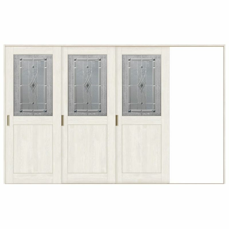 室内引戸 片引き戸 3枚建 Vレール方式 ラシッサS クラシックタイプ LWB ノンケーシング枠 3220 W3220×H2023mm リクシル トステム 片引戸 ドア リフォーム LIXIL/TOSTEM リビング建材 室内建具 戸 扉 ドア リフォーム DIY