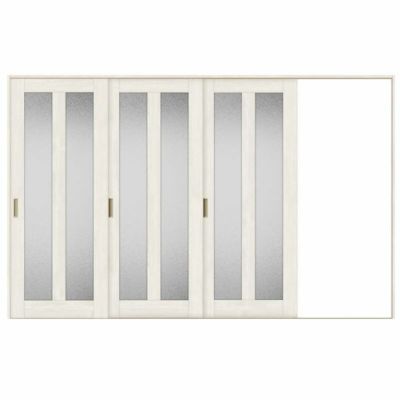室内引戸 片引き戸 3枚建 Vレール方式 ラシッサS ガラスタイプ LGG ノンケーシング枠 3220 W3220×H2023mm リクシル トステム 片引戸 ドア リフォーム LIXIL/TOSTEM リビング建材 室内建具 戸 扉 ドア リフォーム DIY
