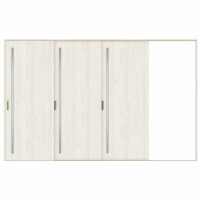 室内引戸 片引き戸 3枚建 Vレール方式 ラシッサS ガラスタイプ LGC ノンケーシング枠 3220 W3220×H2023mm リクシル トステム 片引戸 ドア リフォーム LIXIL/TOSTEM リビング建材 室内建具 戸 扉 ドア リフォーム DIY