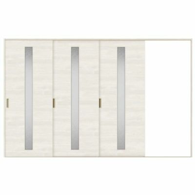 室内引戸 片引き戸 3枚建 Vレール方式 ラシッサS ガラスタイプ LGB ノンケーシング枠 3220 W3220×H2023mm リクシル トステム 片引戸 ドア リフォーム LIXIL/TOSTEM リビング建材 室内建具 戸 扉 ドア リフォーム DIY