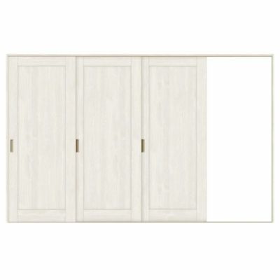 室内引戸 片引き戸 3枚建 Vレール方式 ラシッサS パネルタイプ LAG ノンケーシング枠 3220 W3220×H2023mm リクシル トステム 片引戸 ドア リフォーム LIXIL/TOSTEM リビング建材 室内建具 戸 扉 ドア リフォーム DIY